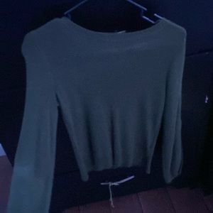 American Eagle open arm sweater, green